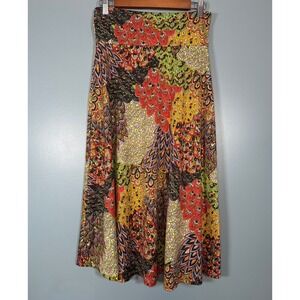 Hypnotized Women's Multicolor Paisley Print Maxi Skirt Size M